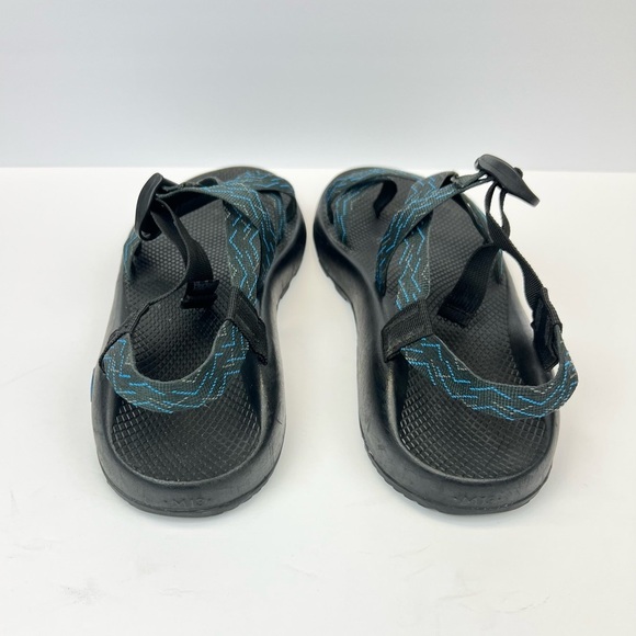 Chaco Z/2 Adjustable Strap Classic Sandals Men’s 13M Black Blue Toe Loop Hiking - Picture 7 of 9